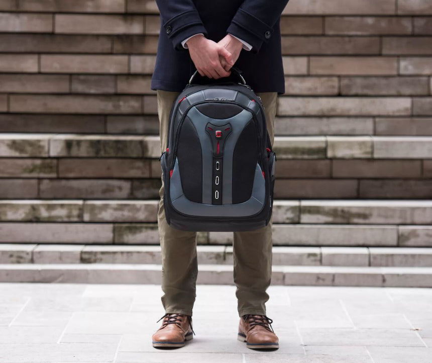 Wenger Pegasus 17 Inch Laptop Backpack Gray with Protective Straps
