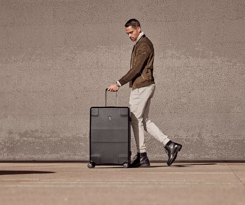 Victorinox Lexicon Black Aluminum Frame Suitcase 96L TSA
