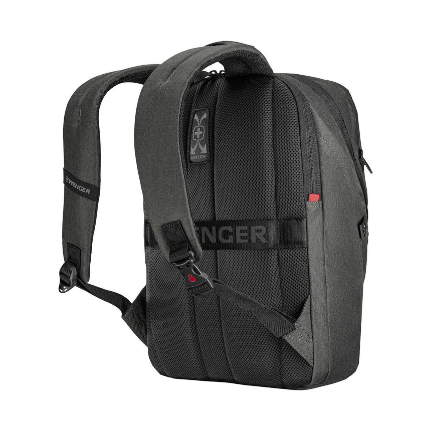 Wenger Eco Smart 16in Laptop Backpack Recycled Charcoal 612262