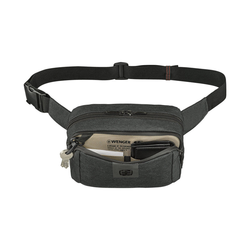 Wenger Eco-Friendly Charcoal Waistpack with Antibacterial Lining 612264