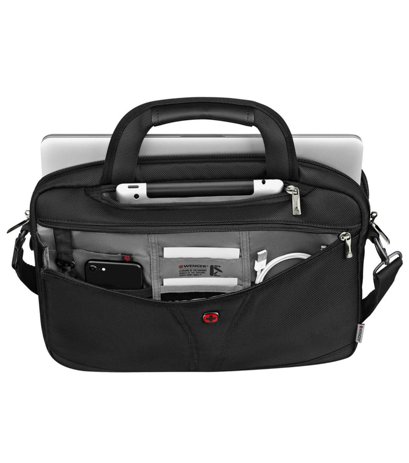 Wenger BC Up Recycled 14in Laptop Slimcase Black for Travel 612280