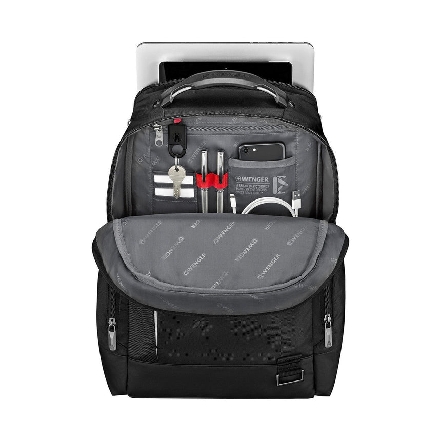 Wenger Reload Black Laptop Backpack Waterproof 15.6 Inch