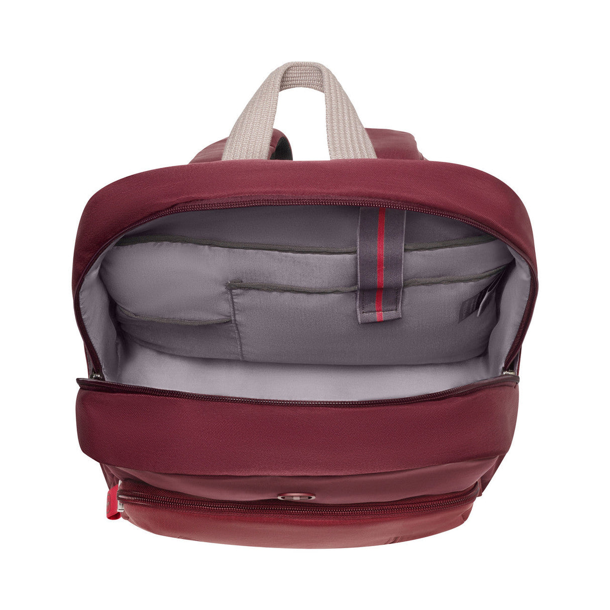 WENGER Red Laptop Backpack 15.6in Trolley Strap Organizer 612546
