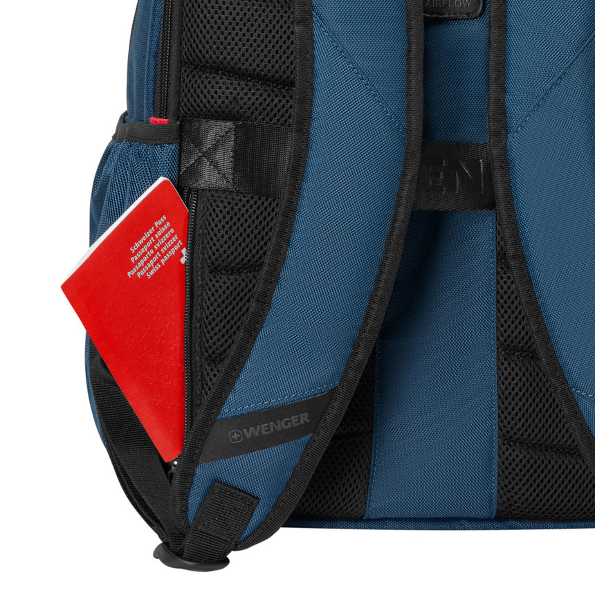 Wenger Eco-Friendly Business Laptop Backpack 15.6 Inch Blue