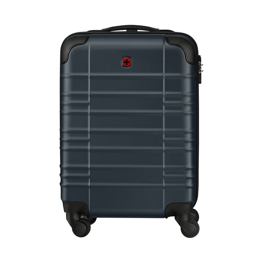Wenger Amplar Lightweight Blue Carry-On Suitcase with Wheels 653144