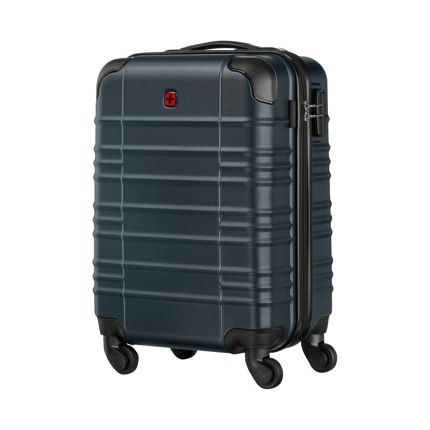 Wenger Amplar Lightweight Blue Carry-On Suitcase with Wheels 653144