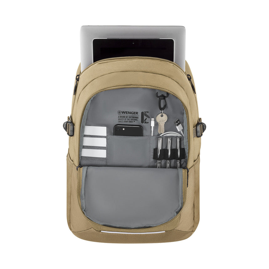 Wenger Ryde Laptop Backpack — 16in, Creme