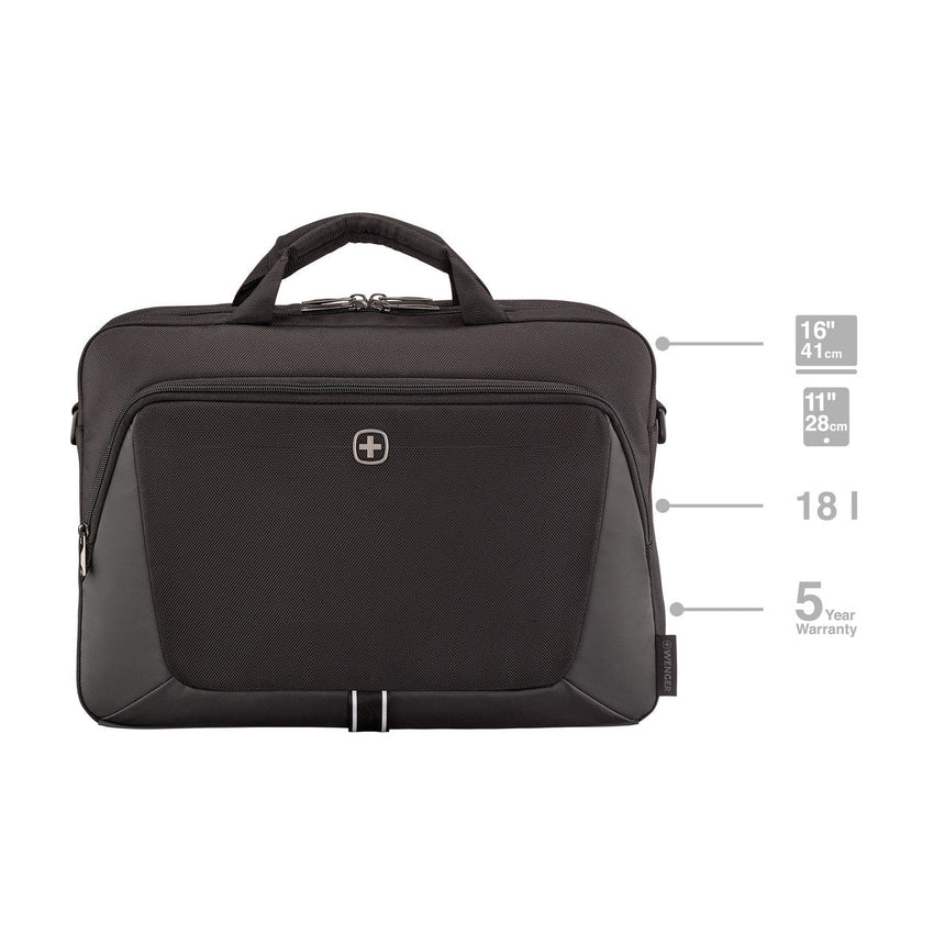 Wenger XE Brief 16 Laptop Briefcase — Black