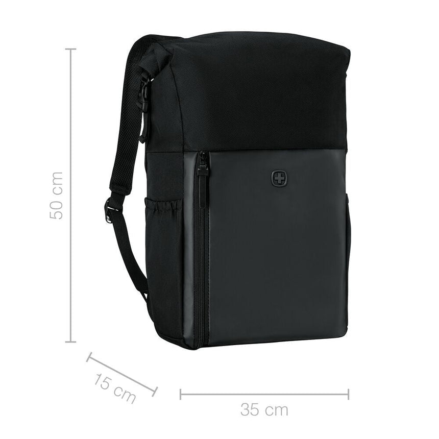 Wenger Urbanone Roll-Top Backpack Black - Image 8
