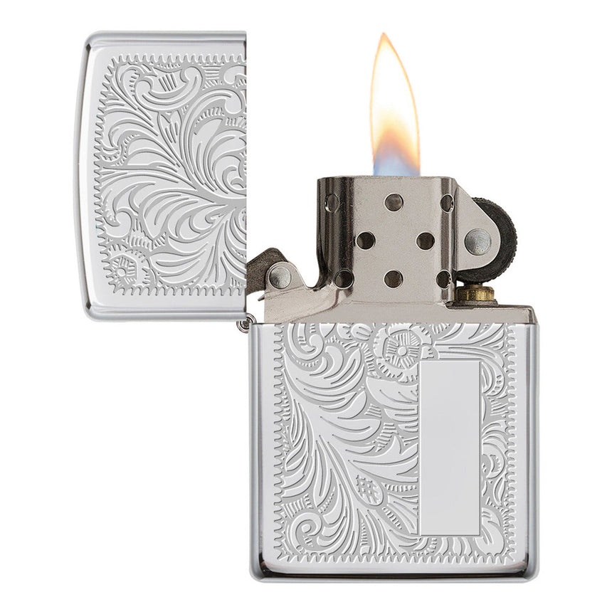 Zippo Classic Chrome Windproof Lighter with Polished Finish