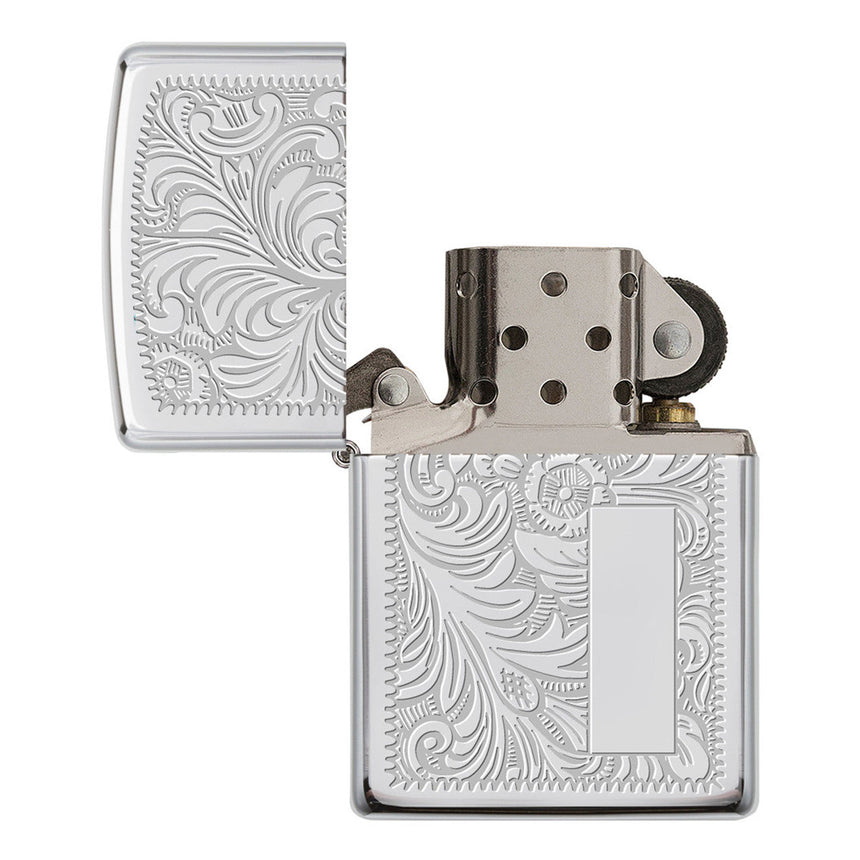 Zippo Classic Chrome Windproof Lighter with Polished Finish