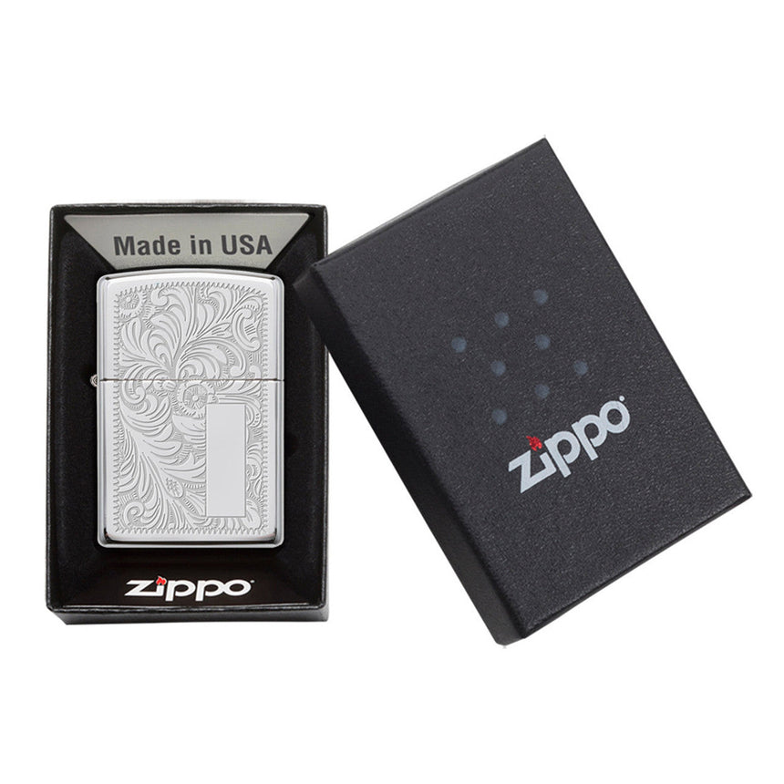 Zippo Classic Chrome Windproof Lighter with Polished Finish