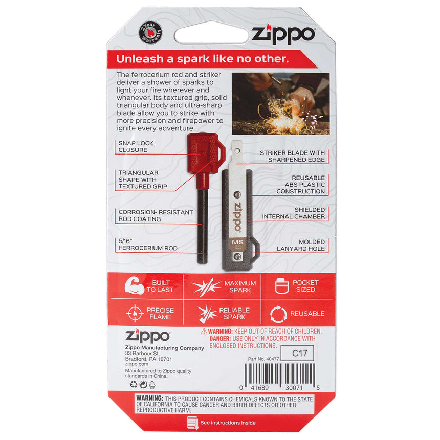 ZIPPO Outdoor Mag Strike Fire Ignition Tool