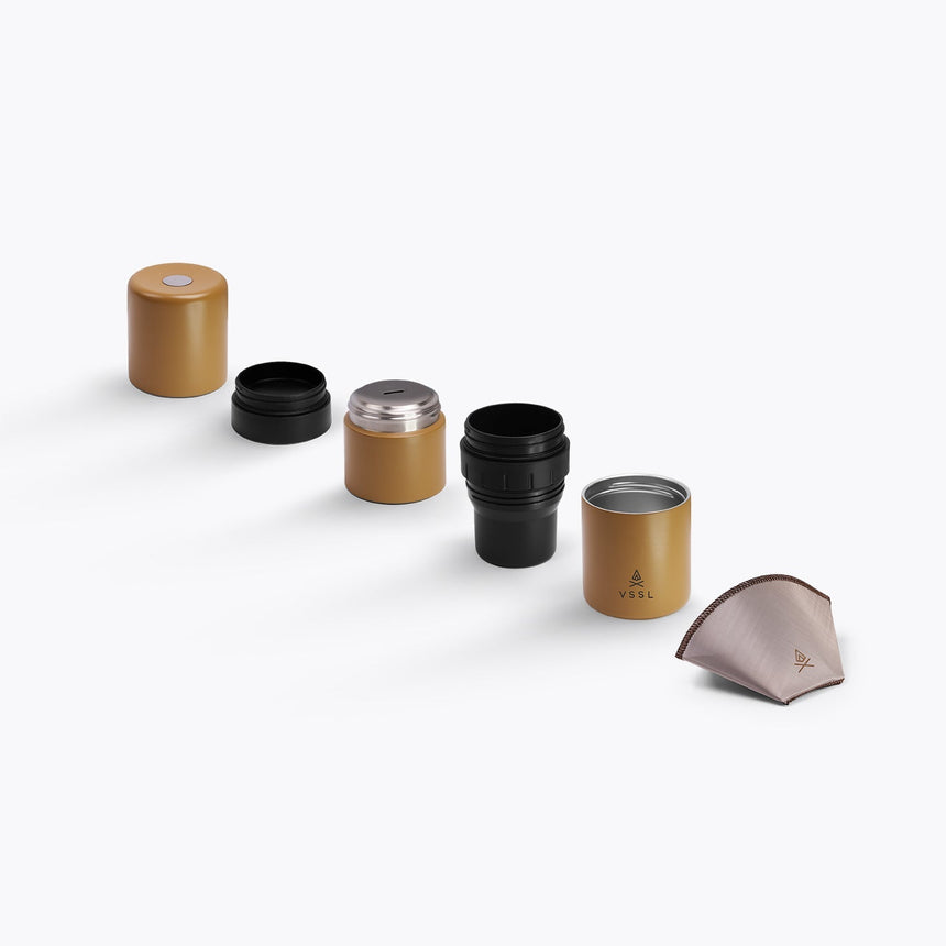 VSSL Nest Pour Over Portable Coffee Kit Sahara