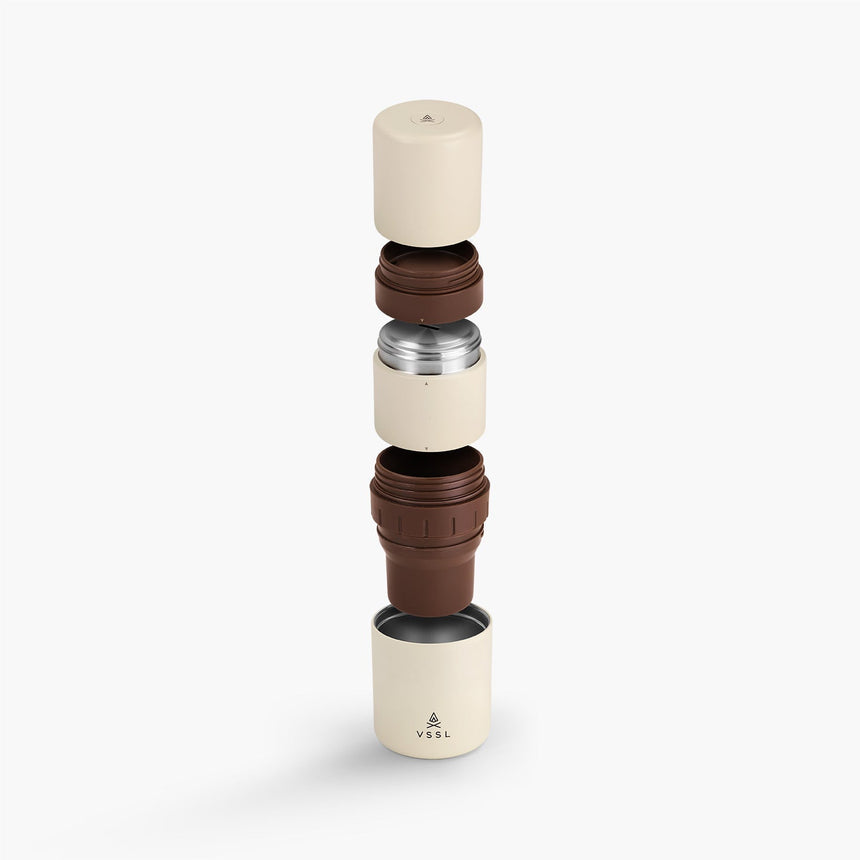 VSSL Nest Pour Over Portable Coffee Kit Cream
