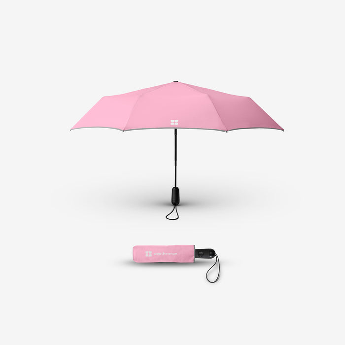 Weatherman Travel Umbrella - Blush