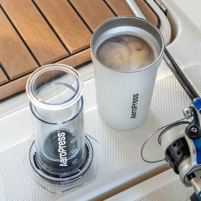AeroPress Go Plus Travel Coffee Press Cream
