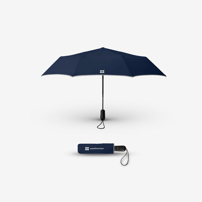 Weatherman Travel Umbrella - Navy Blue