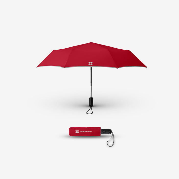 Weatherman Travel Umbrella - Red