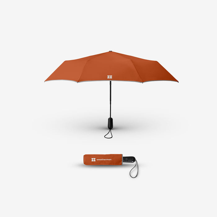 Weatherman Travel Umbrella - Rusty Orange