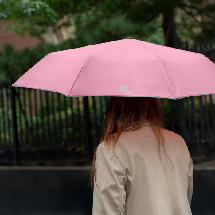 Weatherman Travel Umbrella - Blush
