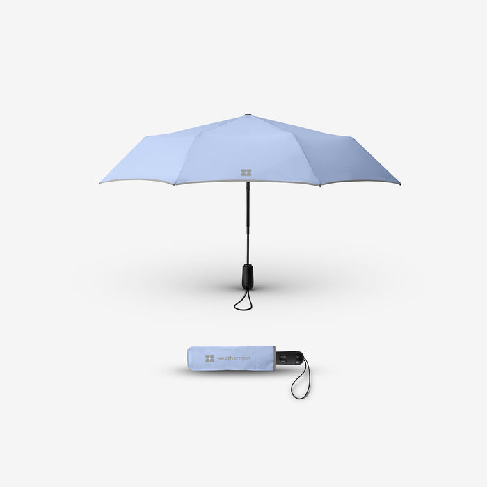 Weatherman Travel Umbrella - Whispy Blue
