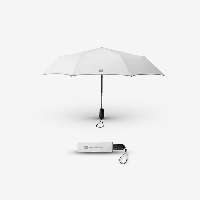 Weatherman Travel Umbrella - White