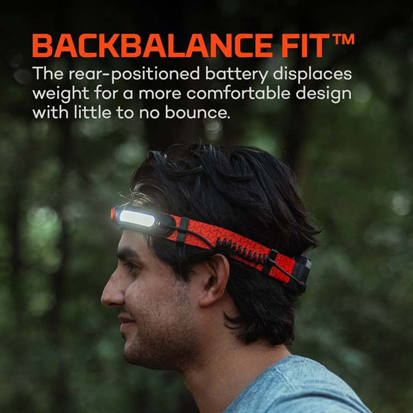 NEBO Curv 600 Lumen USB C Rechargeable Headlamp with Adjustable