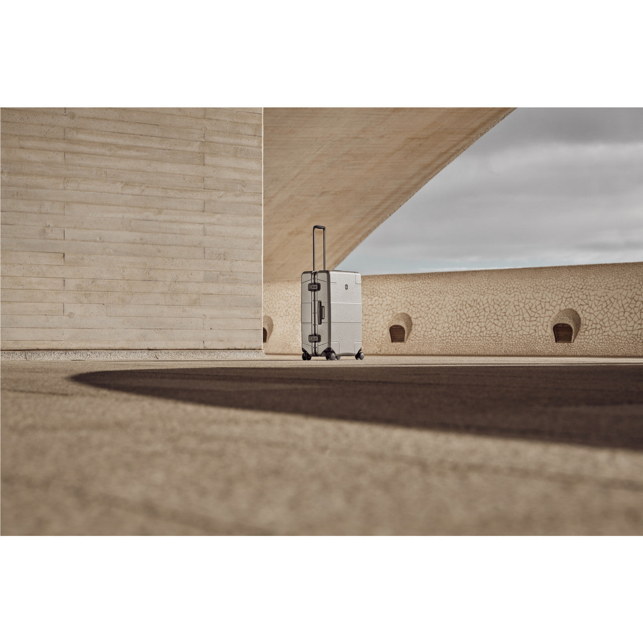 Silver Victorinox Suitcase - Home and Roam