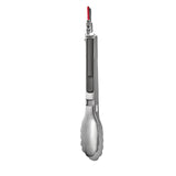 Kitchen tongs with a red accent on the handle.