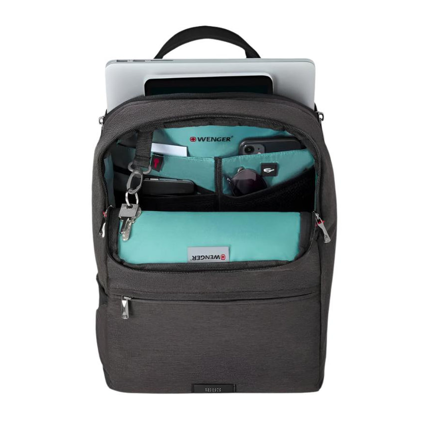 Wenger MX Reload Laptop Backpack — 14in, Heather Grey