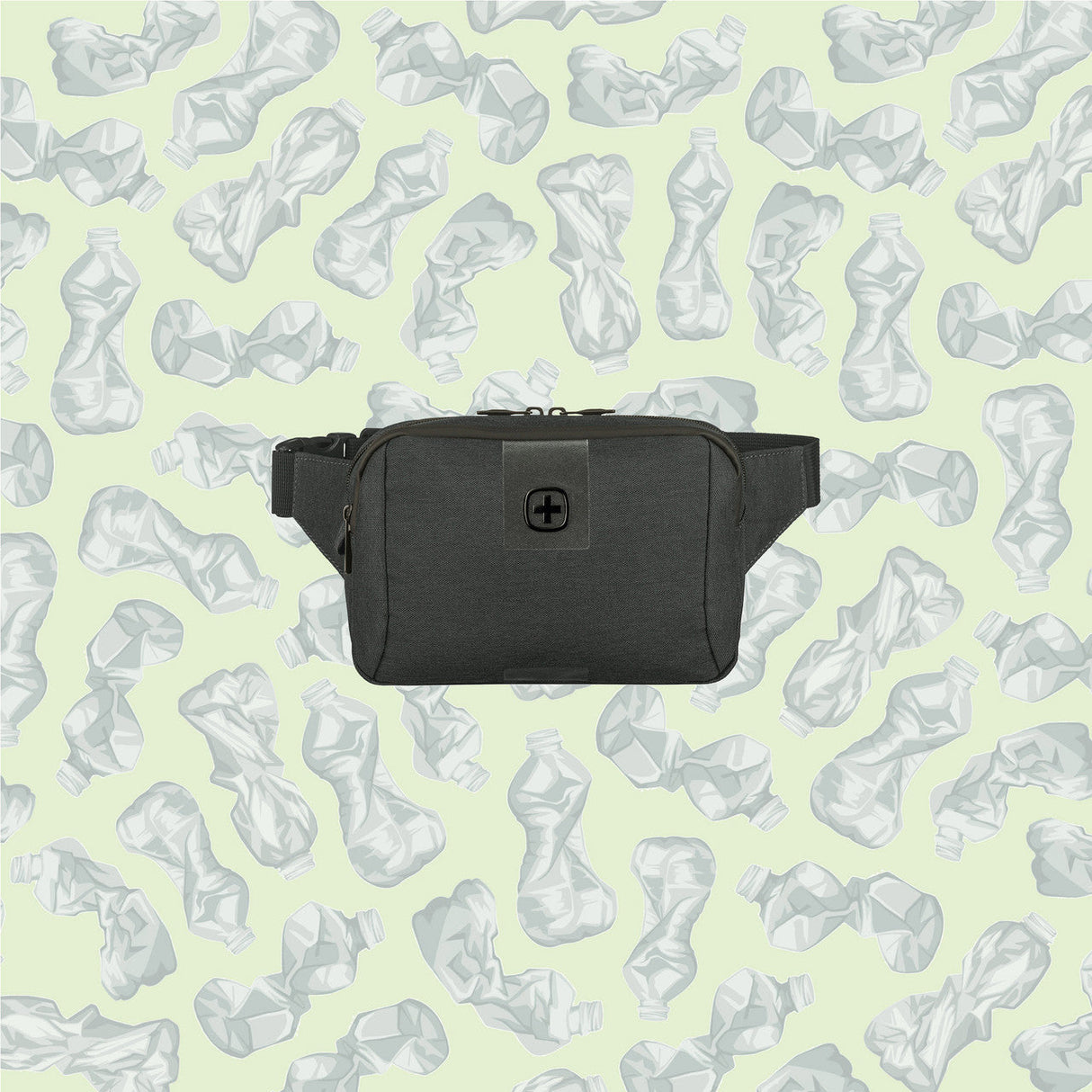 Wenger Eco-Friendly Charcoal Waistpack with Antibacterial Lining 612264