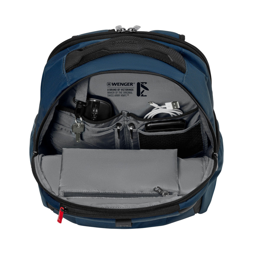Wenger Eco-Friendly Business Laptop Backpack 15.6 Inch Blue
