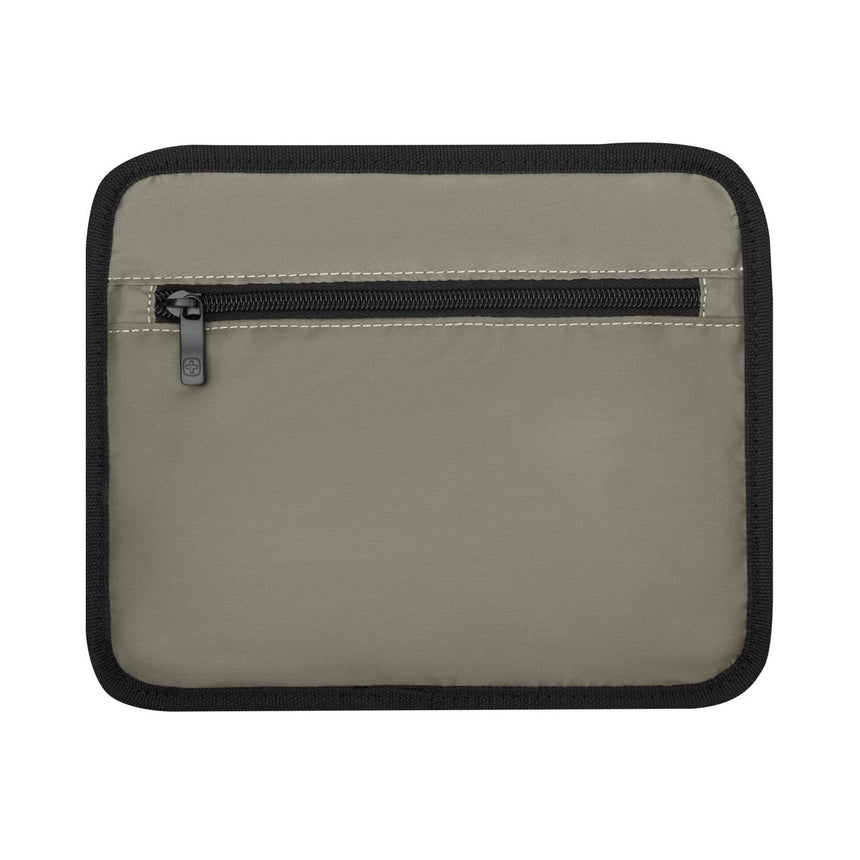 Padded sleeve or case with a zippered front pocket, likely for a tablet or small laptop.