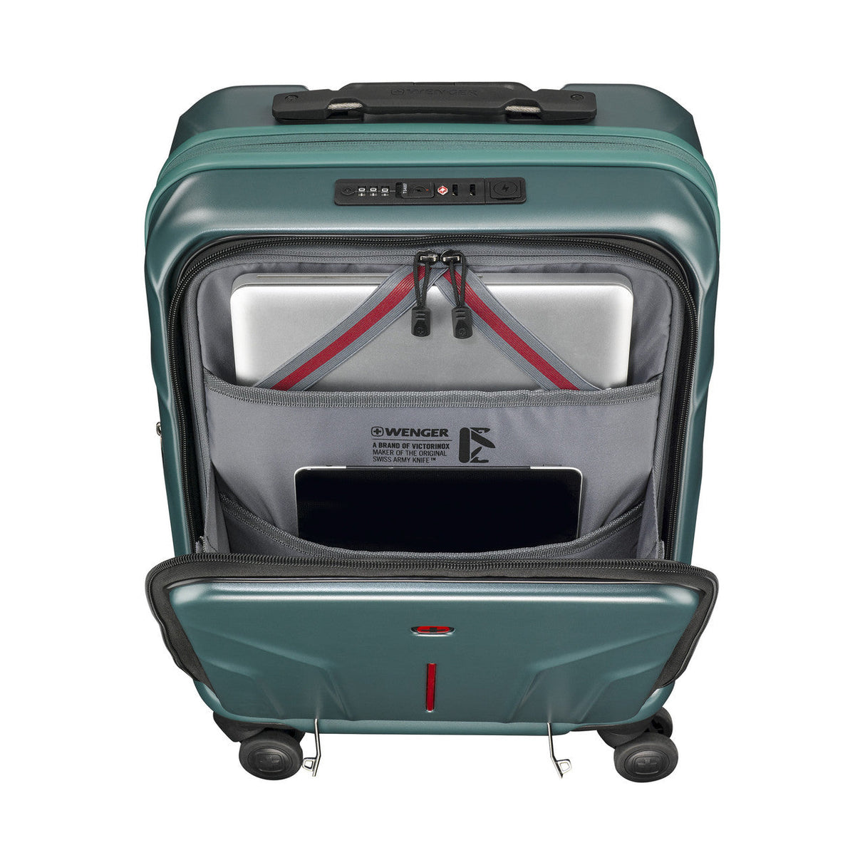Wenger Amplix Deep Lake Luggage Set with USB and Laptop Compartment 653334