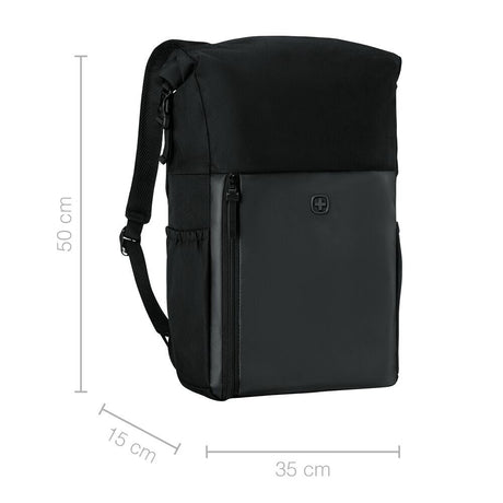 Wenger Urbanone Roll-Top Backpack Black - Image 8