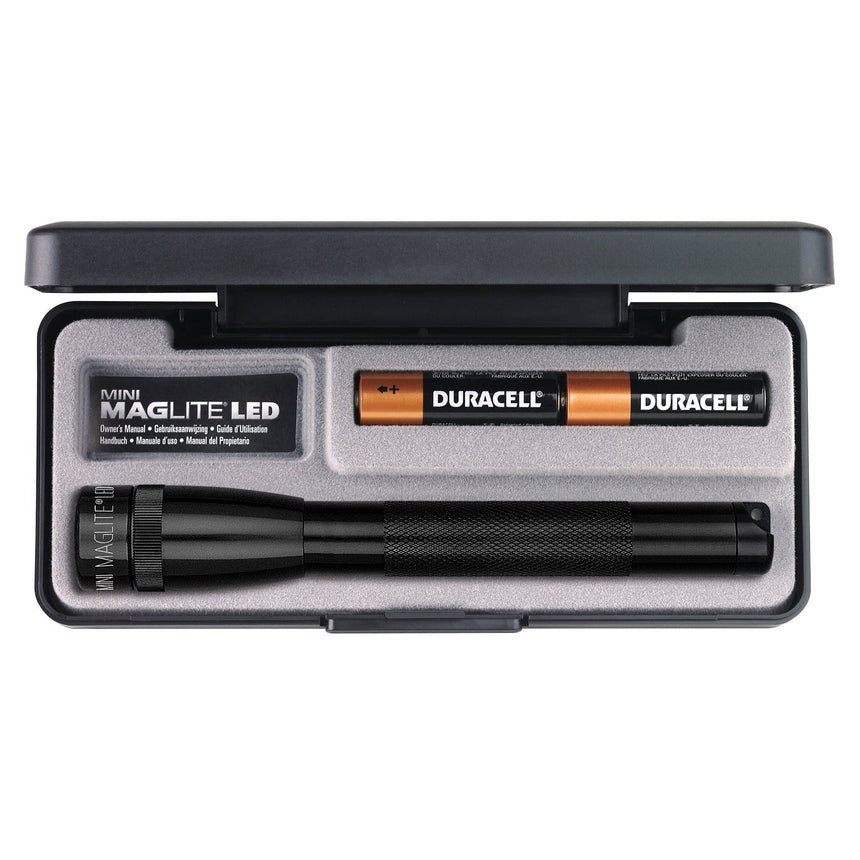 Maglite Mini Mag LED Flashlight Gift Box Black AA 127 Lumens