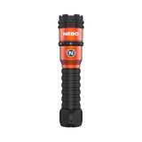Handheld flashlight with a red and black design featuring the NEBO brand name.