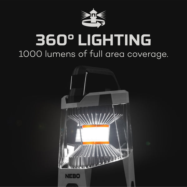 NEBO Galileo Rechargeable Lantern 1000 Lumen with Power Bank 89820