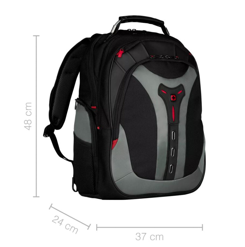 Wenger Pegasus 17 Inch Laptop Backpack Gray with Protective Straps