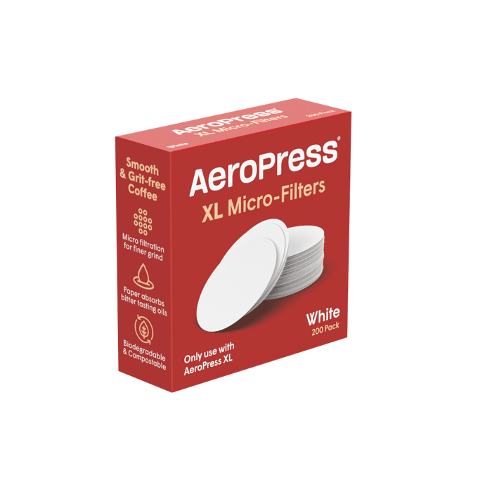 AeroPress XL Biodegradable Coffee Filters 200 Pack Eco-Friendly 49746