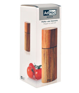 Wooden pepper or salt mill in product packaging.