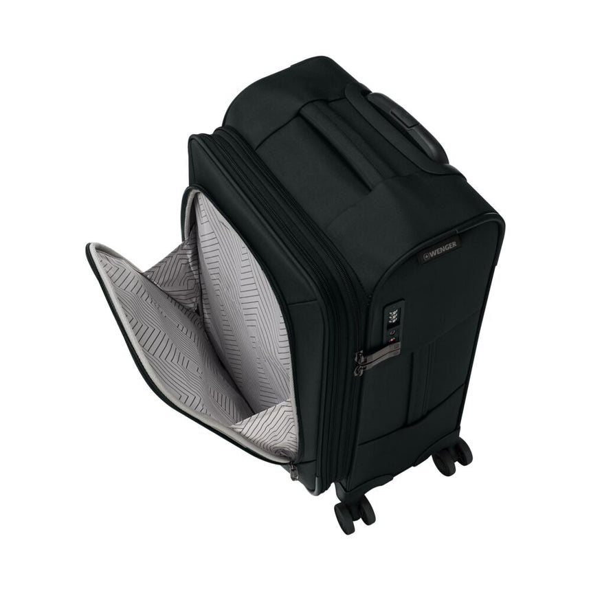 Wenger Checklite Carry-On Black QuickAccess pocket open