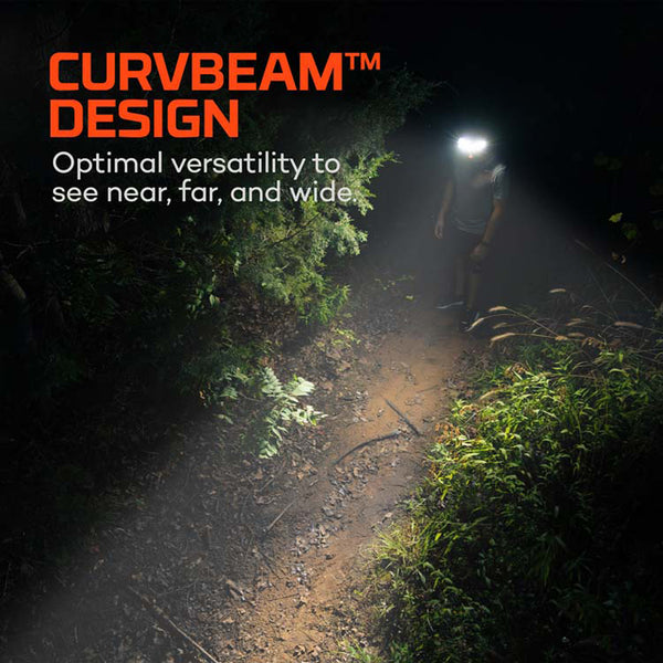 NEBO Curv 600 Lumen USB C Rechargeable Headlamp with Adjustable Strap 89660
