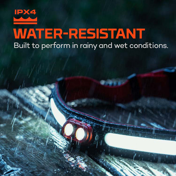 NEBO Curv 600 Lumen USB C Rechargeable Headlamp with Adjustable Strap 89660