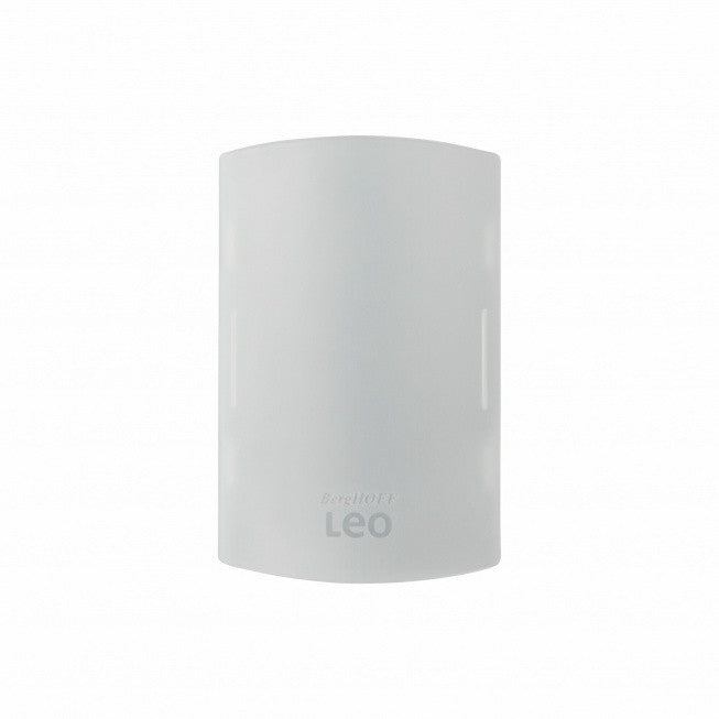 White cylindrical device with ’LEG’ printed on it.